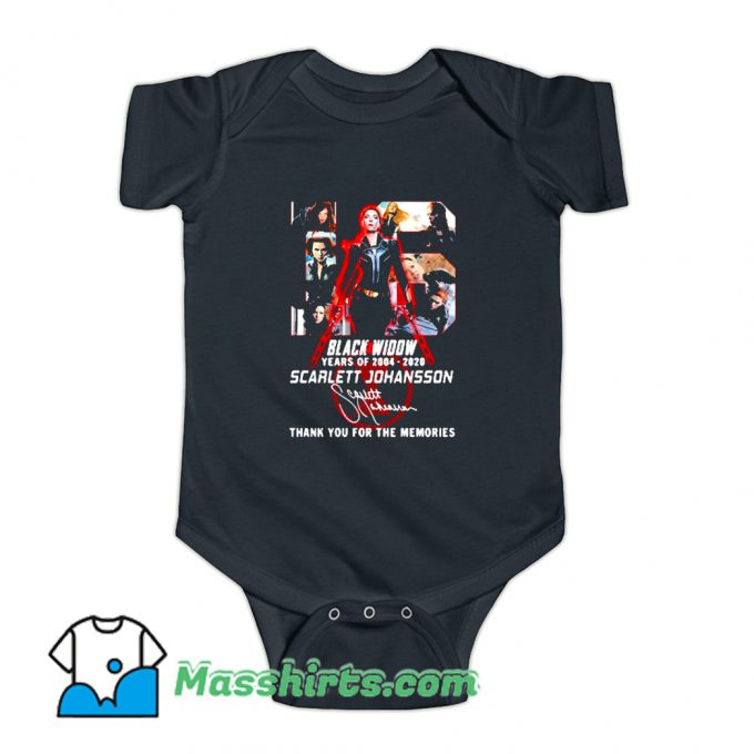 Scarlett Johansson Black Widow 16th Years Of 2004 2020 Baby Onesie