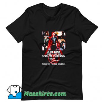 Scarlett Johansson Black Widow 16th Years Of 2004 2020 T Shirt Design