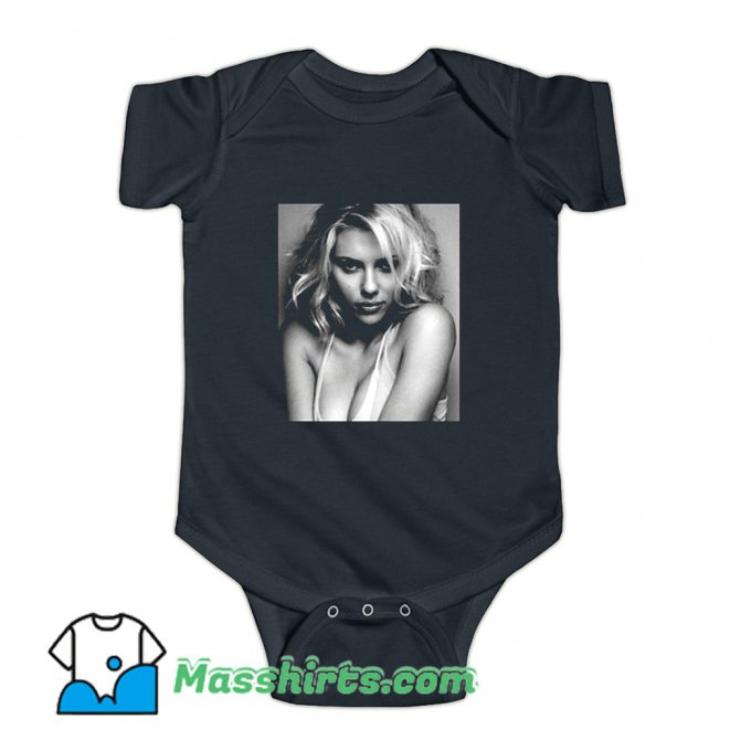 Scarlett Johansson Sexy Poster Funny Baby Onesie