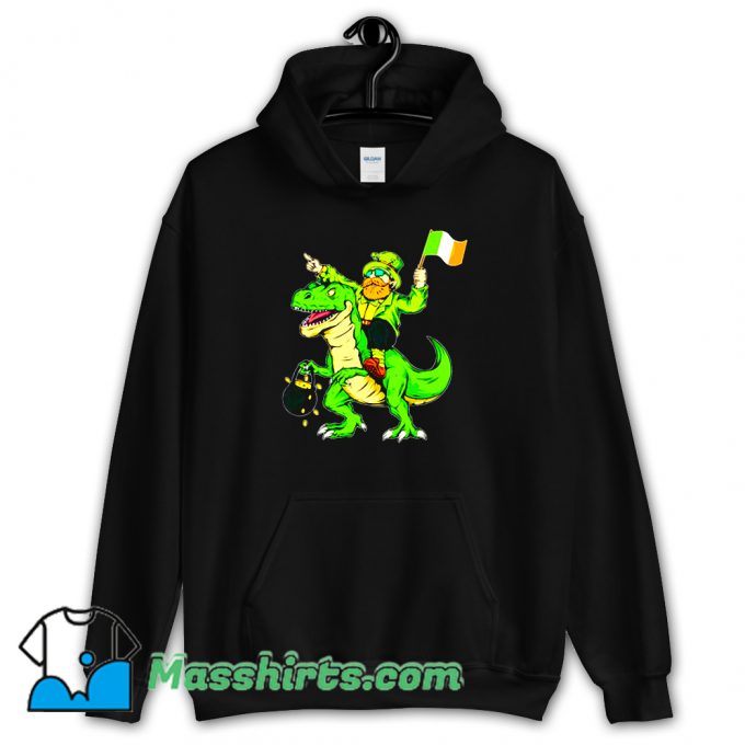 Trex St Patricks Day Toddler Boys Hoodie Streetwear On Sale