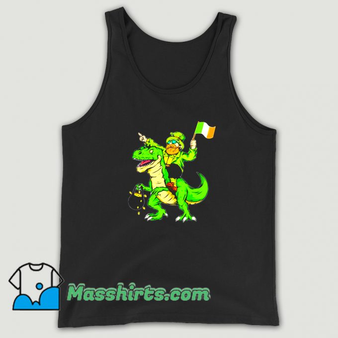 Trex St Patricks Day Toddler Boys Tank Top