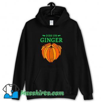 Vintage Dibs On The Ginger Red Beard Irish Hoodie Streetwear