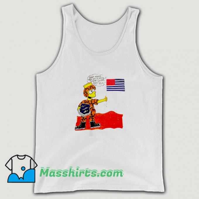 Vintage Operation Desert Shield Bart Simpson Tank Top