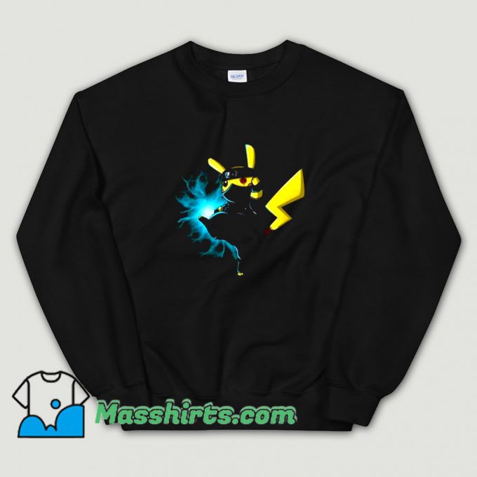 Vintage Pikachu Kakashi Pokemon Naruto Sweatshirt