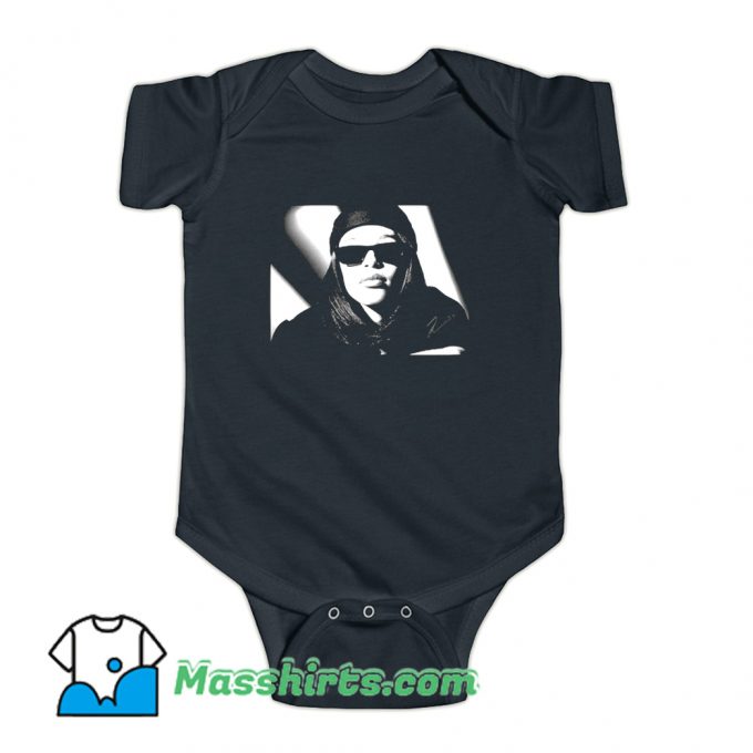 Aaliyah Rap Music Retro 90s Baby Onesie