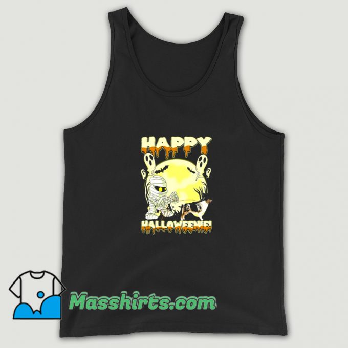 Australian Shepherd Happy Halloween Tank Top