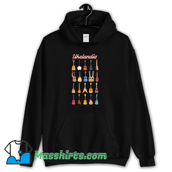 Awesome Ukelandia Guitar Music Hoodie Streetwear