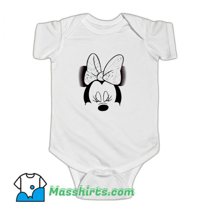 Bandana Minnie Mouse Baby Onesie