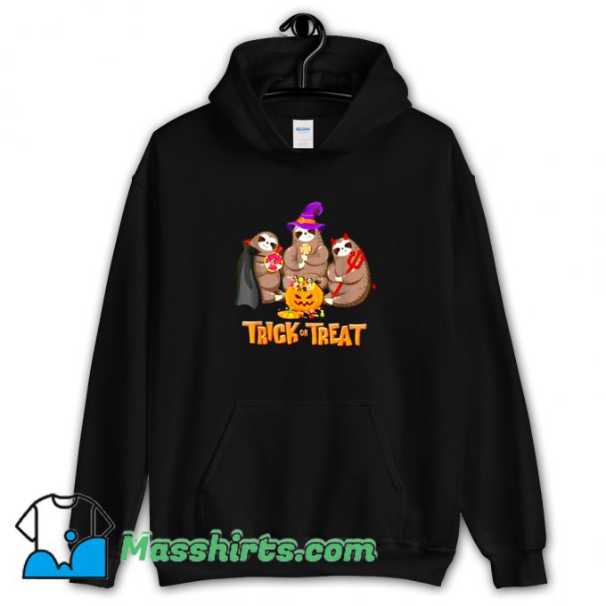 Best Sloth Trick Or Treat Happy Halloween Hoodie Streetwear