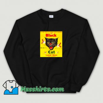 Black Cat Flashlight Crackers Sweatshirt