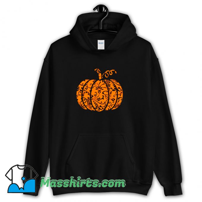 Cheap Floral Pumpkin Halloween Hoodie Streetwear