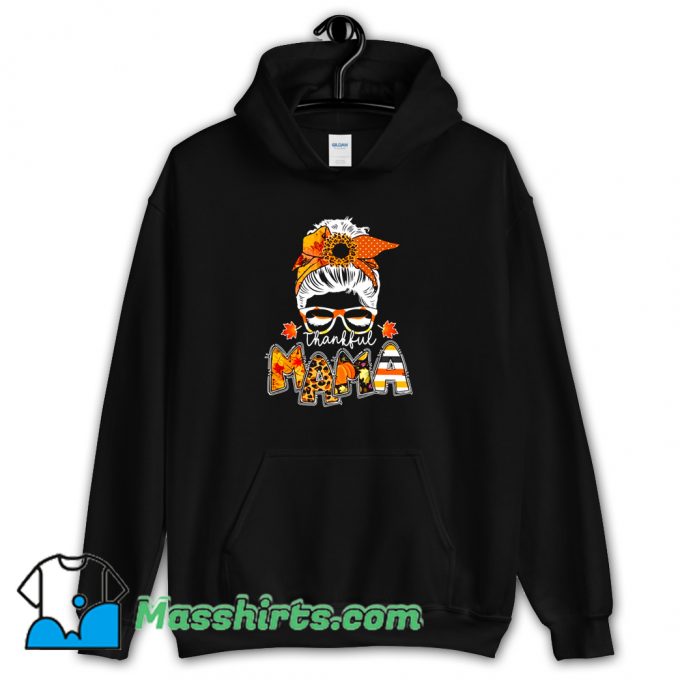 Cheap Thankful Mama Halloween Holiday Hoodie Streetwear