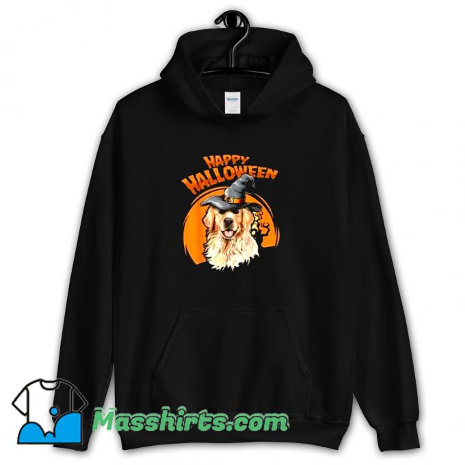 Classic Happy Halloween Witch Dog Lovers Hoodie Streetwear