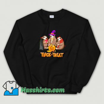 Classic Sloth Trick Or Treat Happy Halloween Sweatshirt