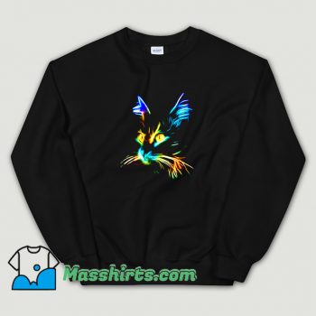 Cool Inspirational Cat Colourfull Sweatshirt