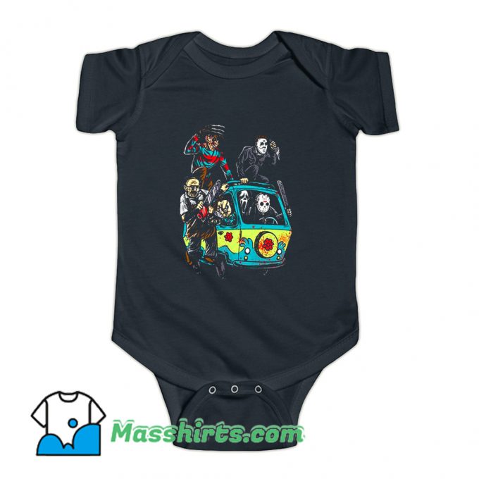 Crepy Jason Halloween Horror Movie Baby Onesie