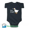 Duck Peace Was Never An Option Baby Onesie