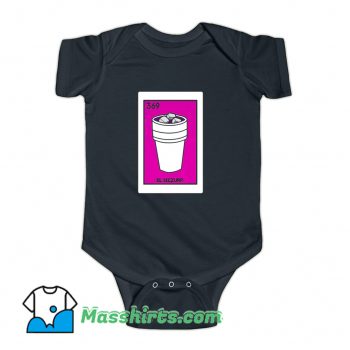 EL Sizzurp Mexican Loteria Card Game Baby Onesie