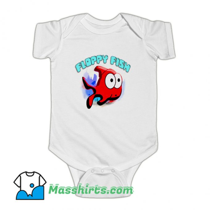 Floppy Fish Cartoon Fish Lover Baby Onesie