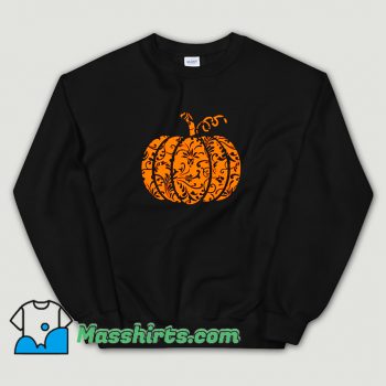 Funny Floral Pumpkin Halloween Sweatshirt
