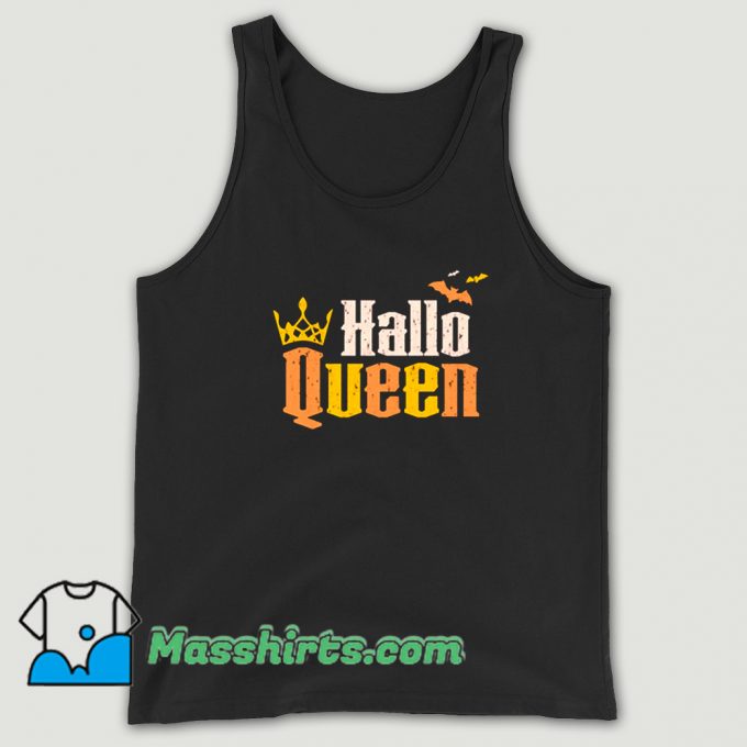 Hallo Queen Halloween Trick Or Treat Tank Top