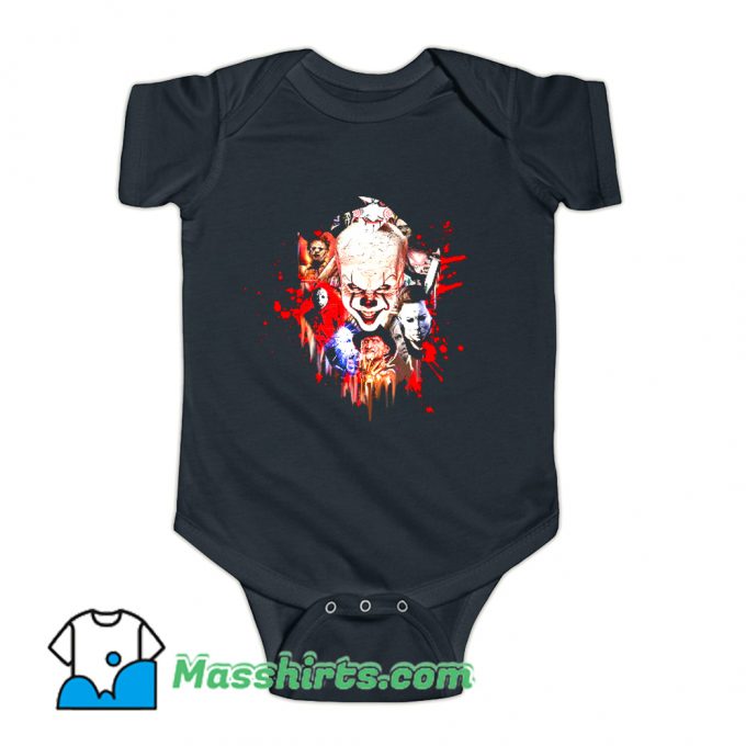 Halloween Characters Horror Baby Onesie