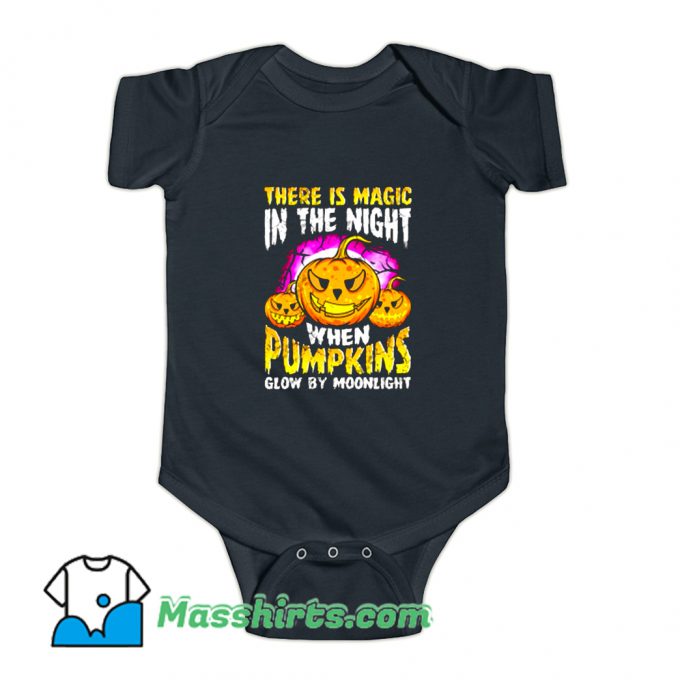 Halloween Pumpkin Magic In The Night Baby Onesie