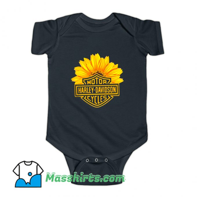 Harley Davidson Motorcycle Racing Baby Onesie