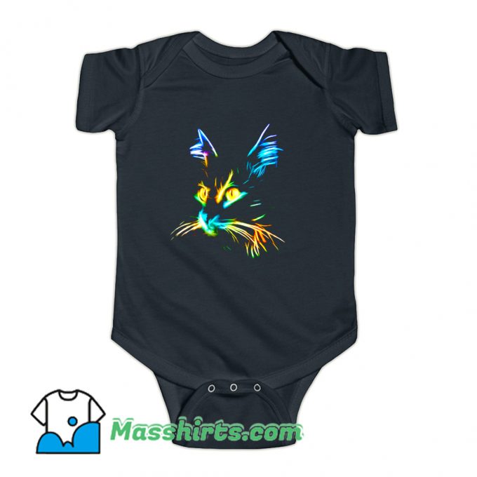 Inspirational Cat Colourfull Baby Onesie