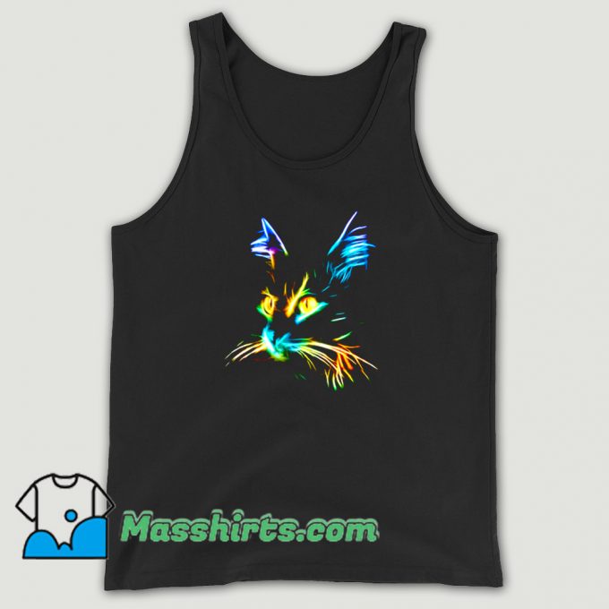Inspirational Cat Colourfull Tank Top On Sale