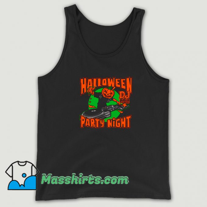 Jac o Lantern Dj In Music Disco Halloween Tank Top