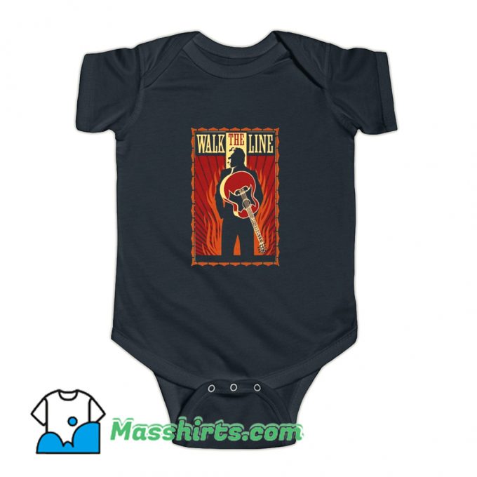 Johnny Cash Walk The Line Movie Baby Onesie