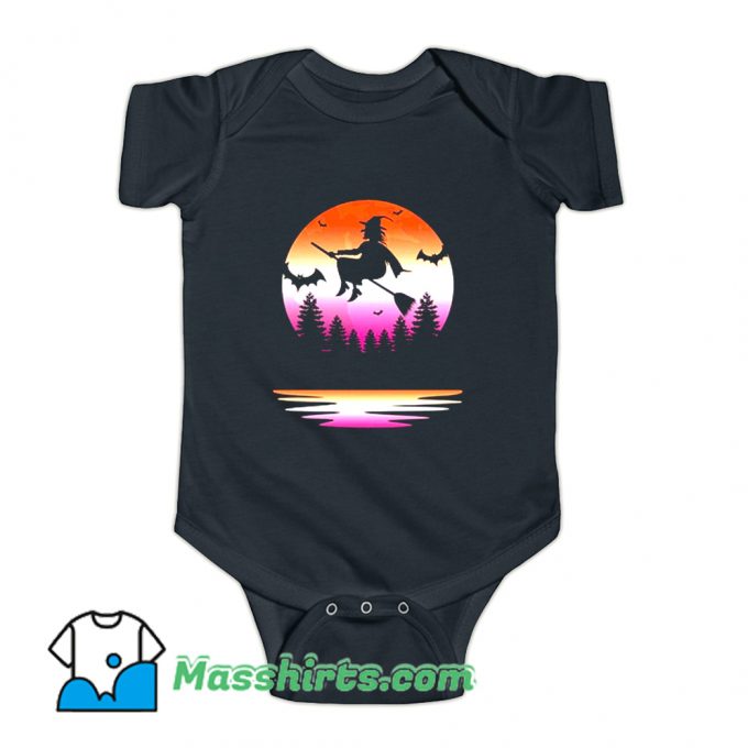 Lesbian Pride Halloween Witch Baby Onesie