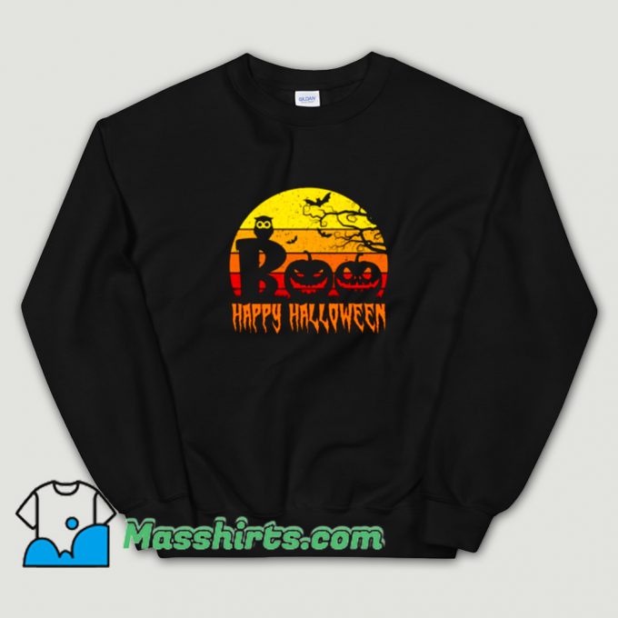 New Boo Happy Halloween Sweatshirt