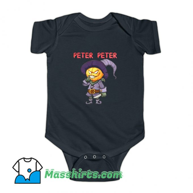 Peter Peter Halloween Killer Pumpkin Baby Onesie