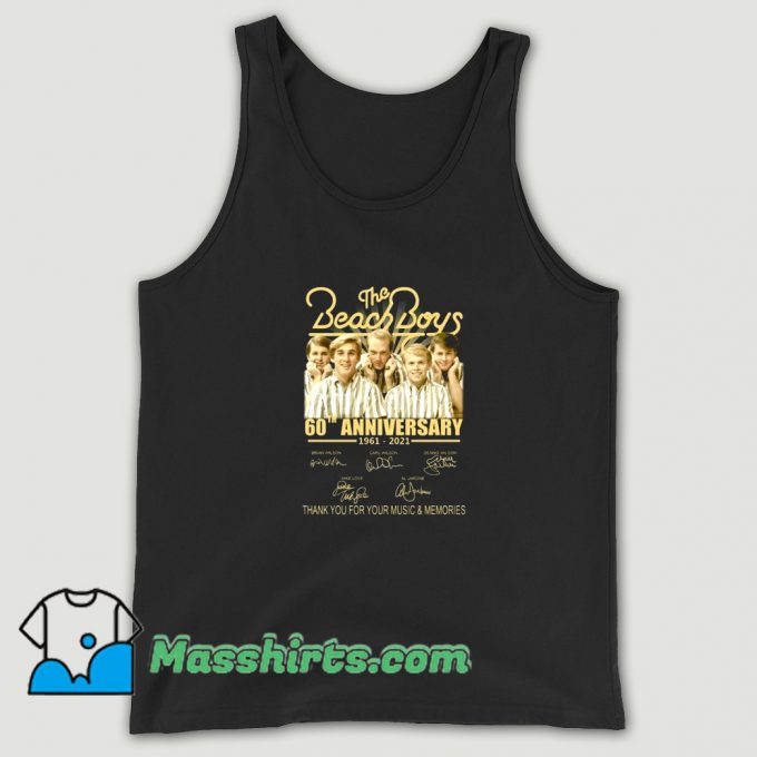 The Beach Boys 60th Anniversary Tank Top On Sale