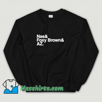 The Firm Nas and Foxy Brown AZ Sweatshirt On Sale