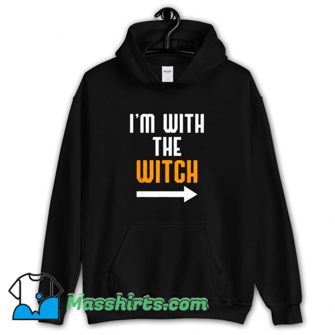 Vintage I Am With The Witch Hoodie Streetwear