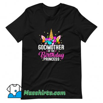 Awesome Godmother Of The Birthday Princess T Shirt Design