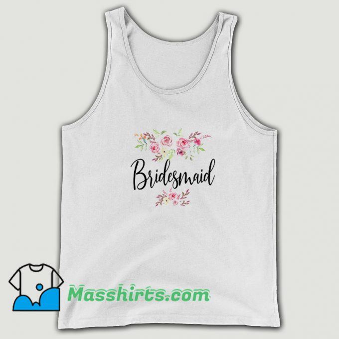 Best Bridesmaid Wedding Bridal Party Tank Top