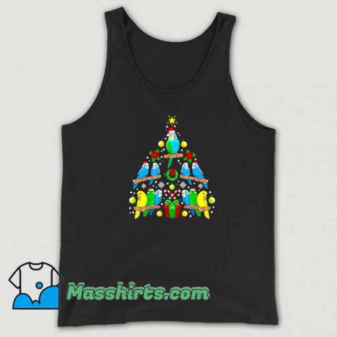 Best Budgie Christmas Tree Bird Tank Top