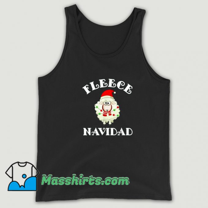 Best Fleece Navidad Feliz Sheep Christmas Tank Top