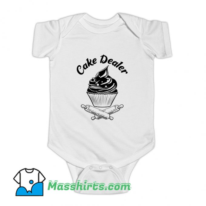 Cake Dealer Cupcake Baker Baking Love Baby Onesie