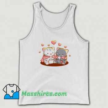 Cats Amine Gift For Girls Valentines Day Tank Top On Sale