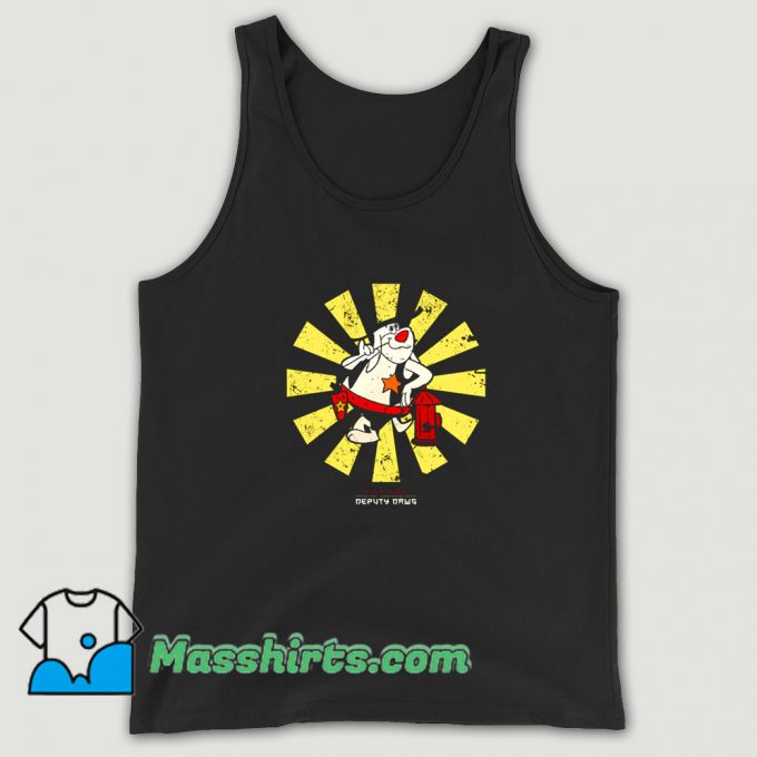 Cheap Deputy Dawg Retro Japanese Tank Top