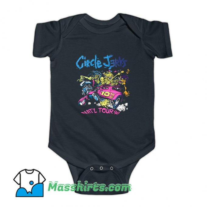 Circle Jerks Punk Rock Band 91 Tour Baby Onesie