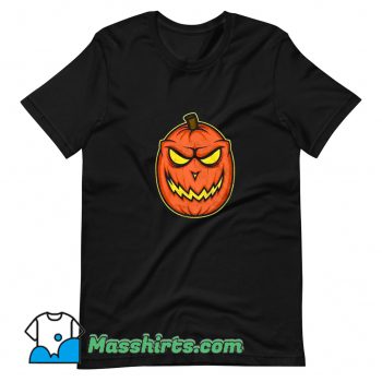 Classic Halloween Evil Pumpkin T Shirt Design