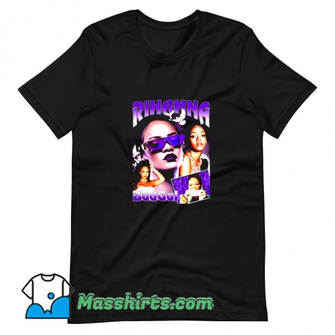 Classic Rihanna Bad Gal Rap Photos T Shirt Design