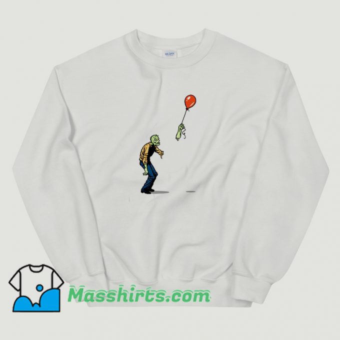 Classic Zombie And Baloon Sweatshirt