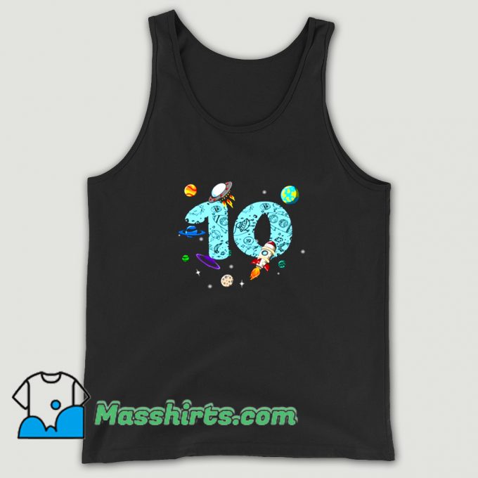 Cool 10 Years Old Birthday Boy Tank Top